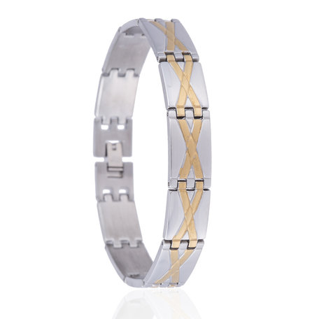 BRACELET STAINLESS STEEL Color Silver & Gold