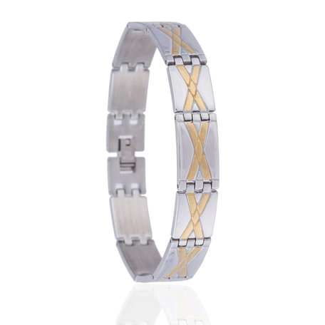 STAINLESS STEEL BRACELET STAINLESS STEEL Color Silver & Gold