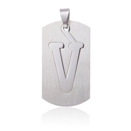 Pendant Letter V STAINLESS STEEL