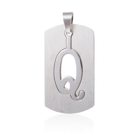 Pendant Letter Q STAINLESS STEEL