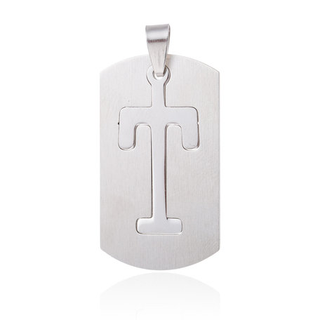 Pendant Letter T STAINLESS STEEL