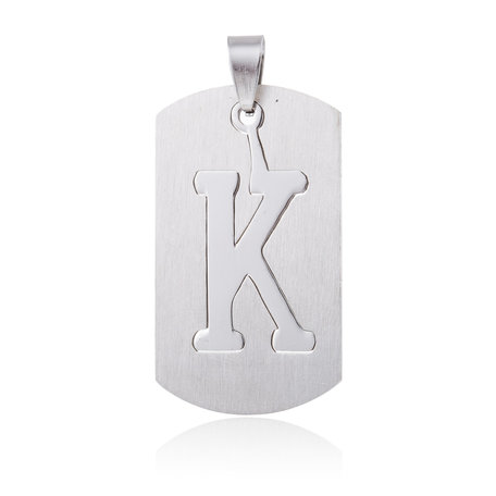 Pendant Letter K STAINLESS STEEL