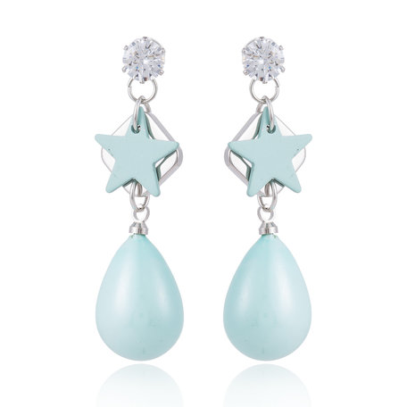 EARRING WITH STAR & DROP