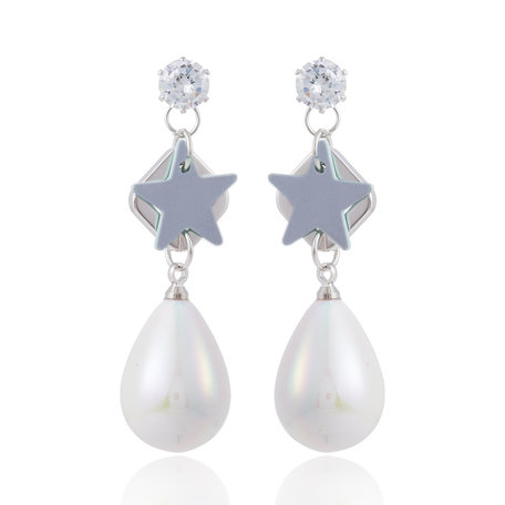 EARRING WITH STAR & DROP