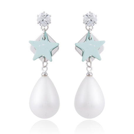  EARRING WITH STAR & DROP