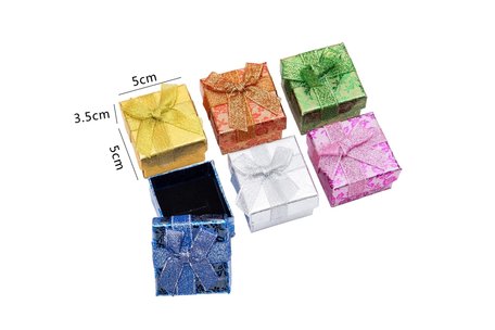  24 pieces Packaging Boxes ring 5x5x3.5 cm 