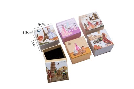  24 pcs Packaging boxes ring 5x5x3.5 cm