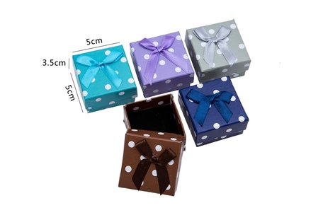 24 stuks Verpakkings doosjes ring 5x5x3.5 cm