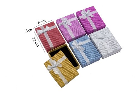 12 stuks Verpakkings doosjes ketting 11x8x3 cm