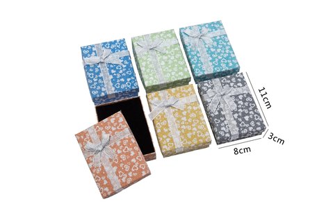 12 stuks Verpakkings doosjes ketting 11x8x3 cm