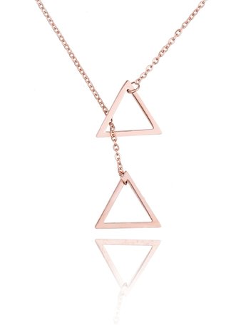 Stainless Steel Ketting Dubbel Driehoek/Double Triangle