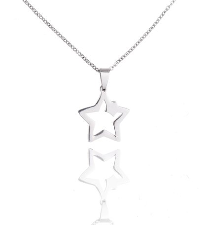 Stainless Steel Ketting Met Ster/Star