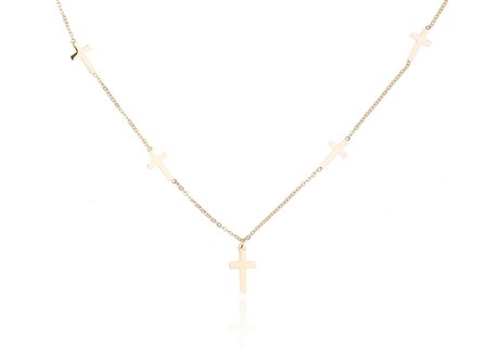 Stainless Steel Necklace With Cross / Cross