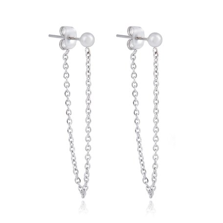 STAINLESS STEEL CHAIN ​​EARRING DOT