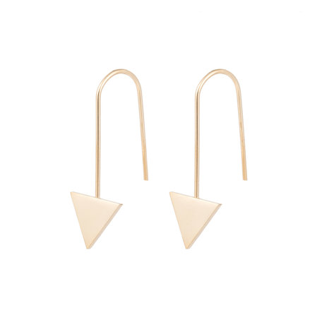 STAINLESS STEEL EARRING TRIANGLE Color Gold