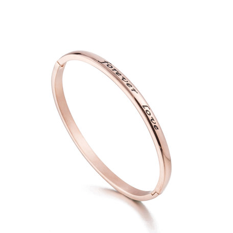 ARMBAND STAINLESS STEEL Kleur Rosé Goud