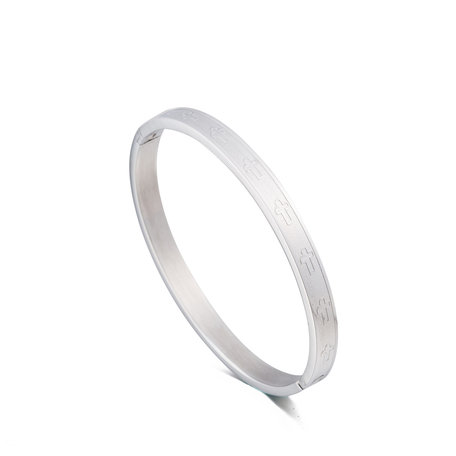 ARMBAND STAINLESS STEEL Kleur Zilver