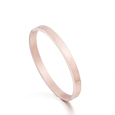 ARMBAND STAINLESS STEEL Kleur Rosé Goud