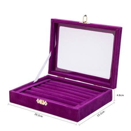 BOX DISPLAY CASE VELVET JEWELLERY