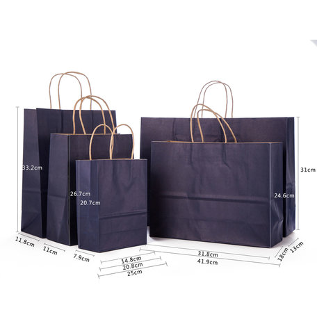 42x13x31cm Paper Carrier Bags 12 Piece