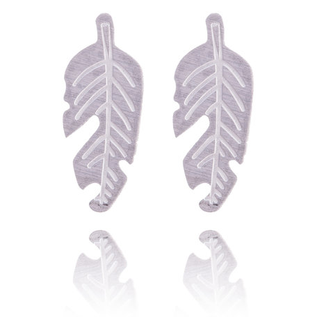 Ear Studs RVS Kleur Zilver