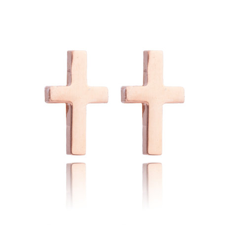 Ear Studs RVS  Kleur Rosé Goud