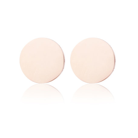 Ear Studs RVS  Kleur Rosé Goud