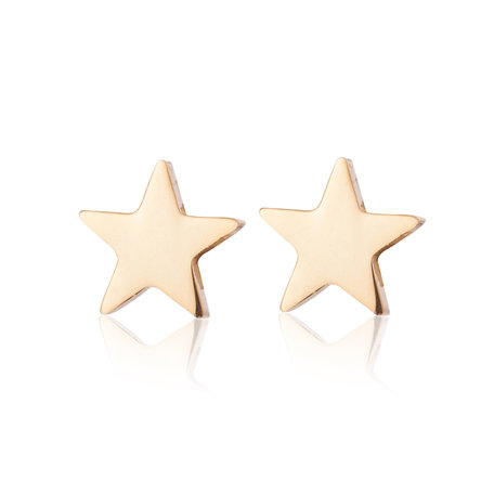 Ear Studs RVS  Kleur  Goud