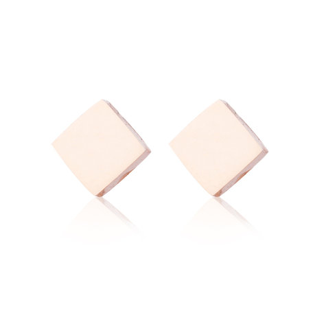 Ear Studs Stainless Steel Color Rose Gold