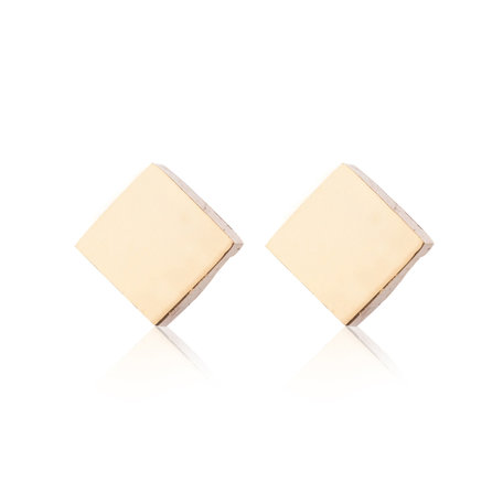 Ear Studs RVS Kleur  Goud 