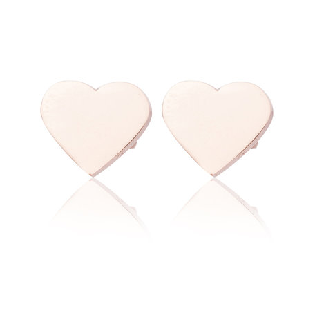 Ear Studs RVS  Kleur Rosé Goud