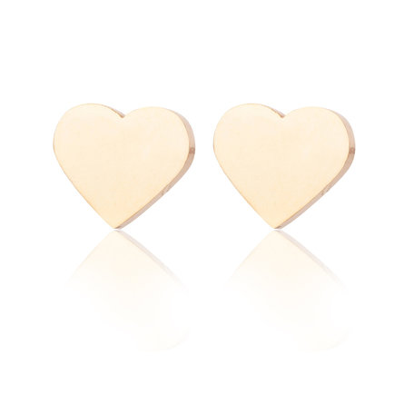 Ear Studs RVS  Kleur  Goud