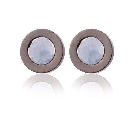 Ear Studs stainless steel color black