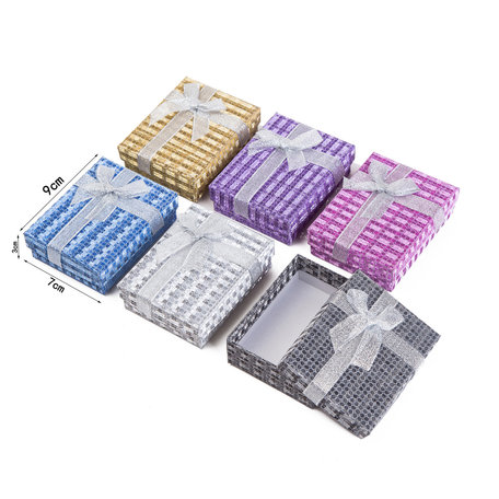 12 stuks Verpakkings doosjes ketting 9x7x3 cm