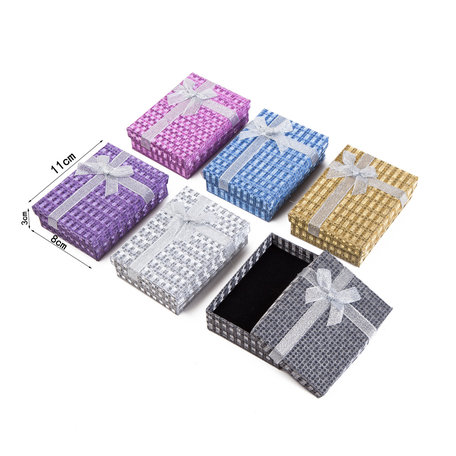12 stuks Verpakkings doosjes ketting 11x8x3 cm