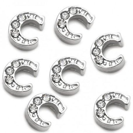 10 Stuks Floating Charm letter C