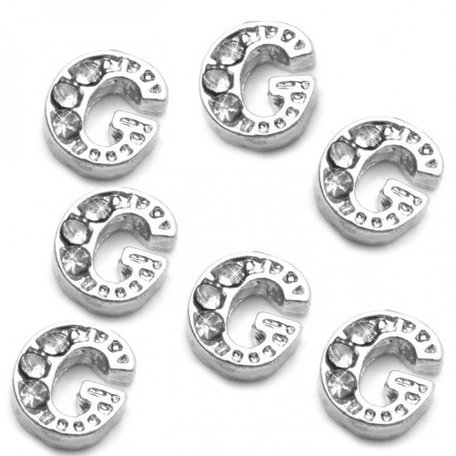 10 Stuks Floating Charm letter G