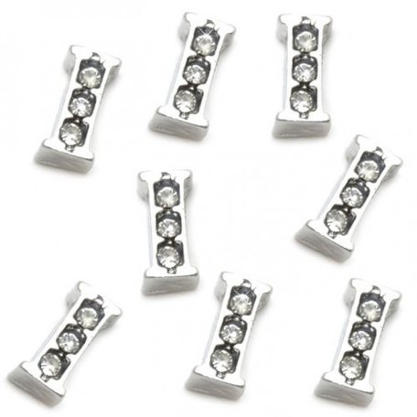10 pieces Floating Charm letter I