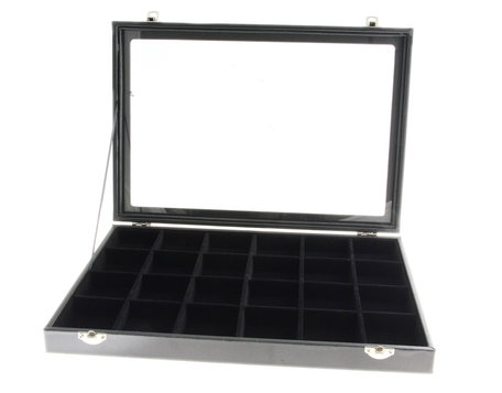 Box Display case Velvet 24 Vaks