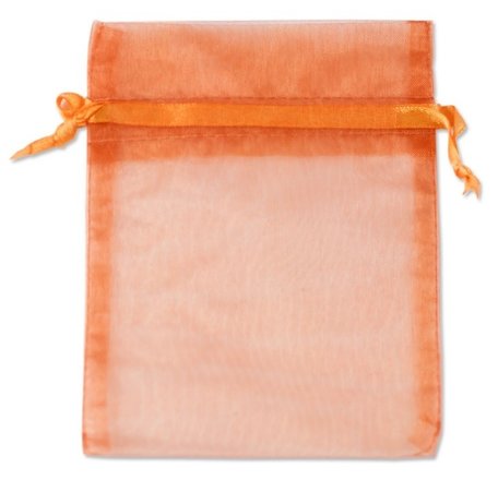 Organza zakjes Oranje 18x15 cm Pak van 100 Stuks