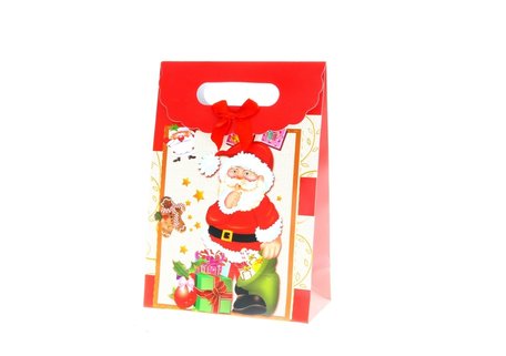 Kersttasjes, 19x27x9cm 12stuks, BxHxD  prijs per 12 stuks