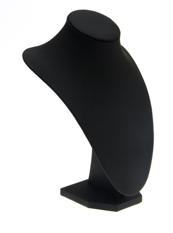 Display Hals Lederlook Zwart 24 cm hoog
