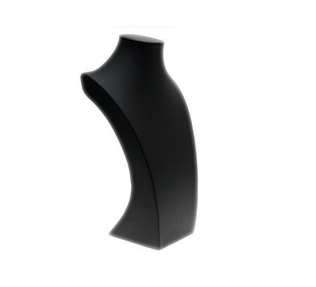 Display Hals Lederlook Zwart 40 cm hoog