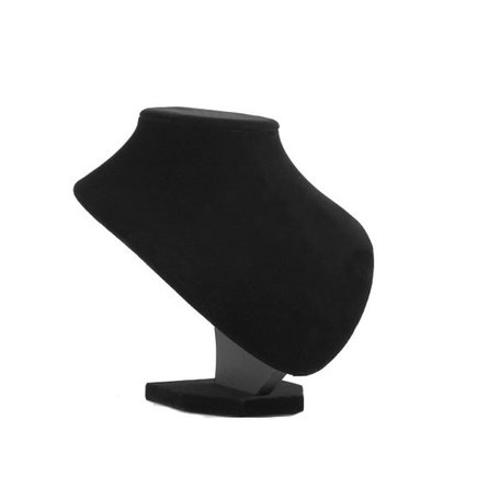 Display Hals Fluweel zwart 18 cm hoog