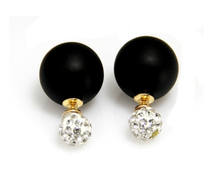 Drop Earrings Black