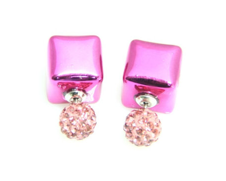 Drop Earrings Pink