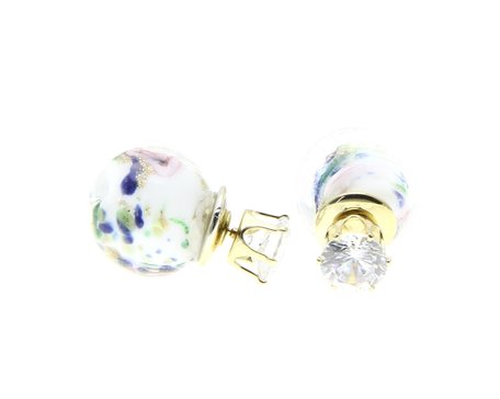 Drop Earrings White