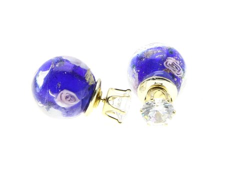 Drop Earrings Purple