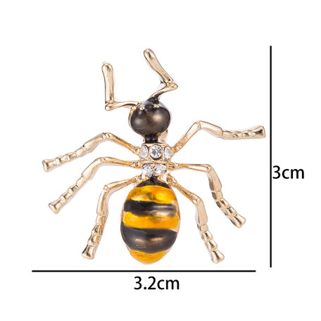 Spin Speld-Broche met Gekleurde Zirkonia 