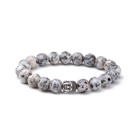 KRALEN ARMBAND MET BOEDDHA BEDELTJE